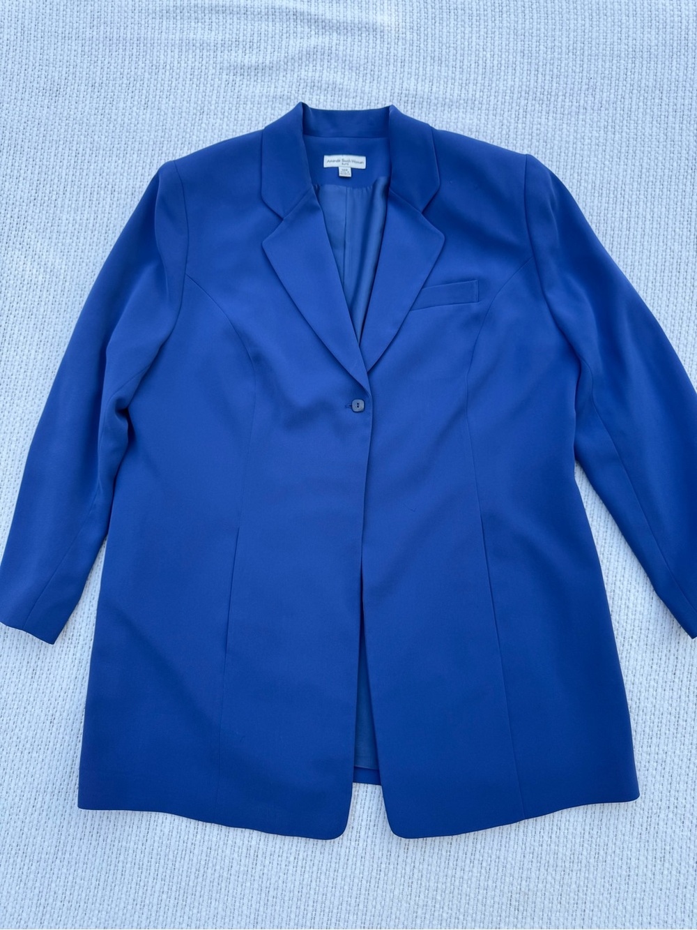 Amanda Smith Medium Blue Longline Blazer 16W
